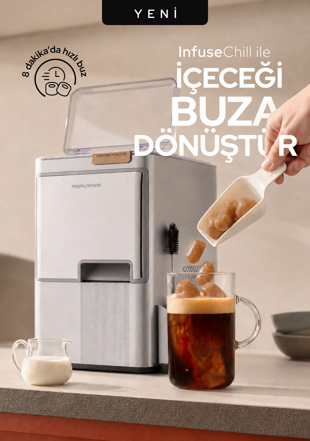 Morphy Richards InfuseChill Aromalı Buz Makinesi