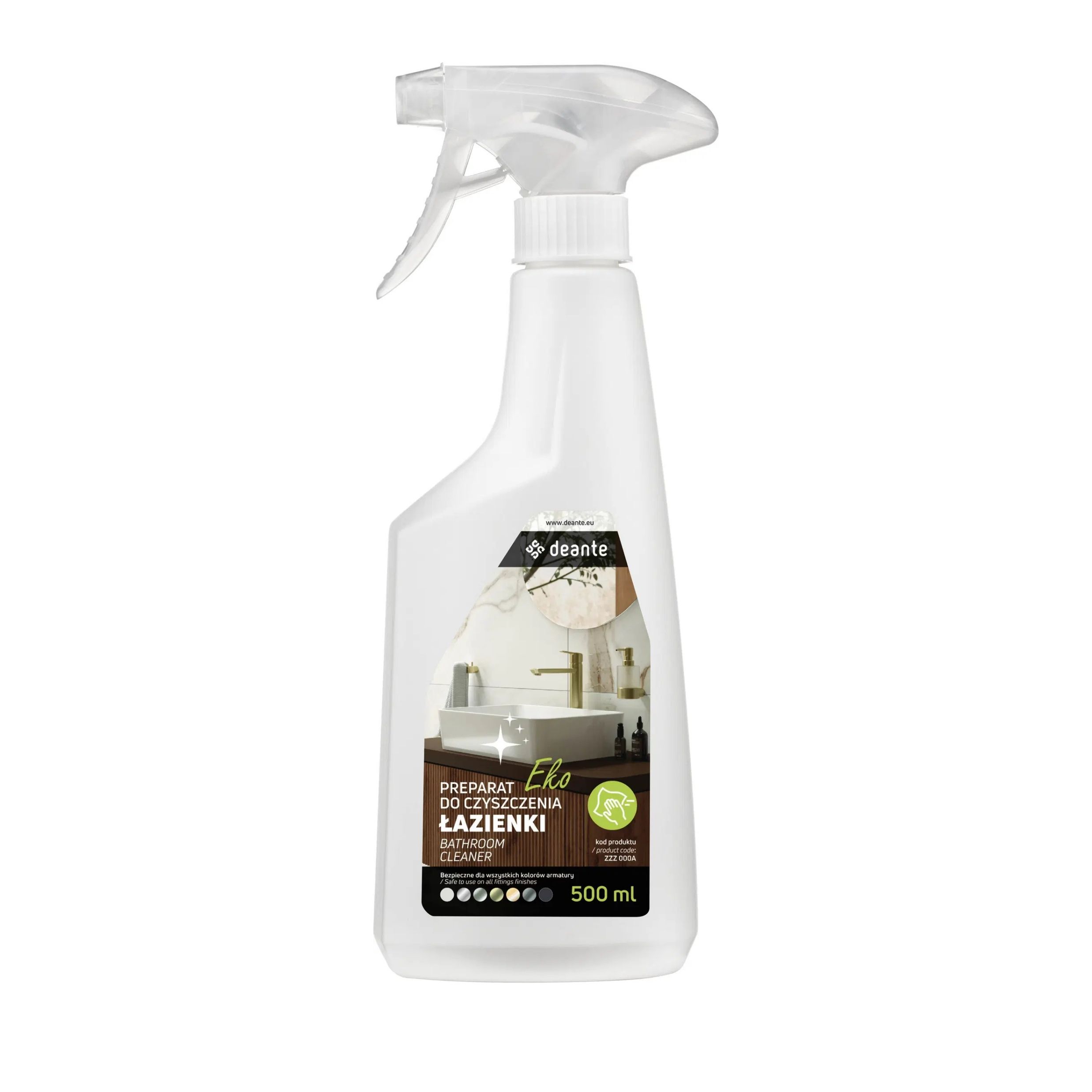 Banyo Aksesuarları için Tüm Kaplamalarla Uyumlu Güvenli Yüzey Temizleyici – 500 ml