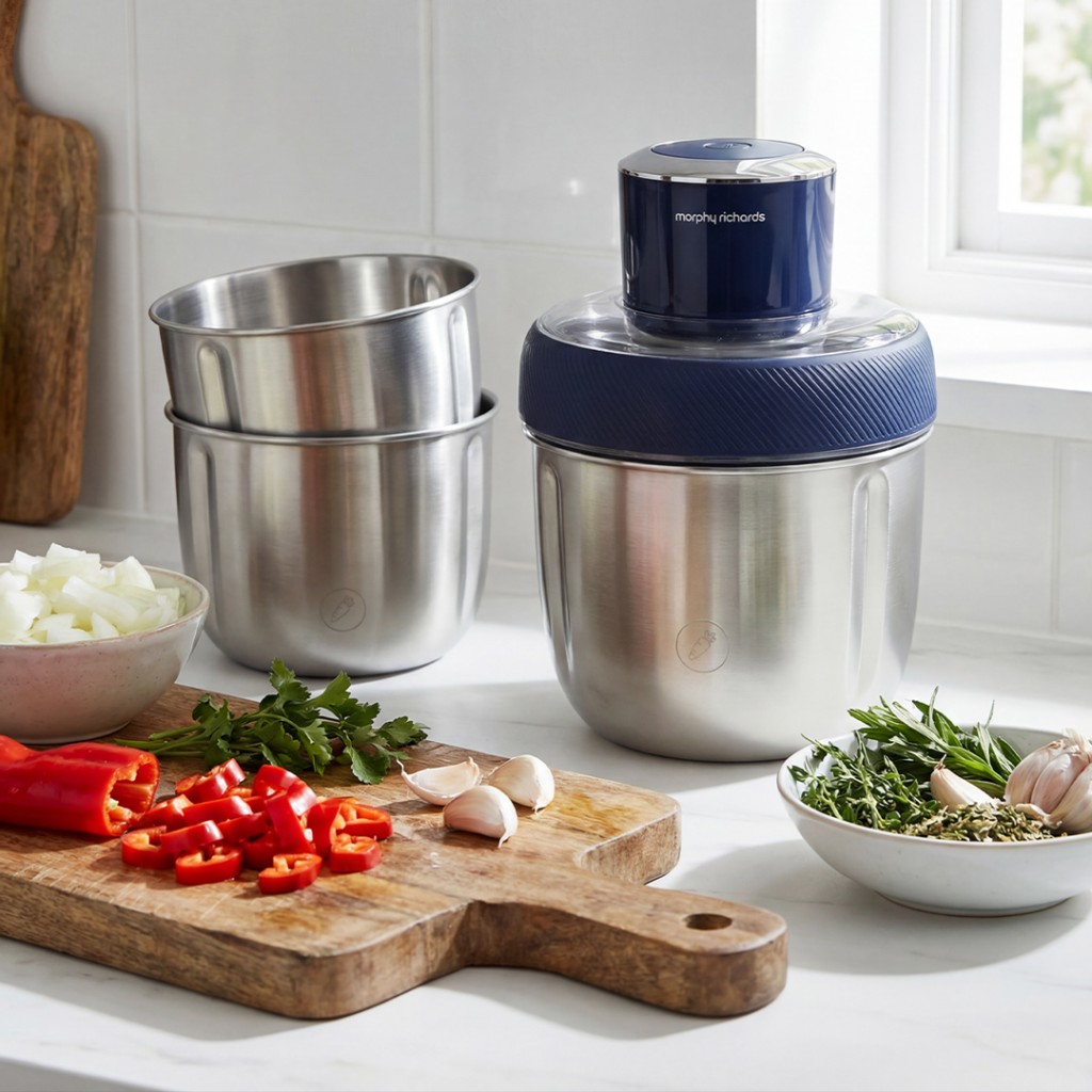 Çok Amaçlı 3 Kaseli Doğrayıcı – 0.8L / 1.2L / 1.5L