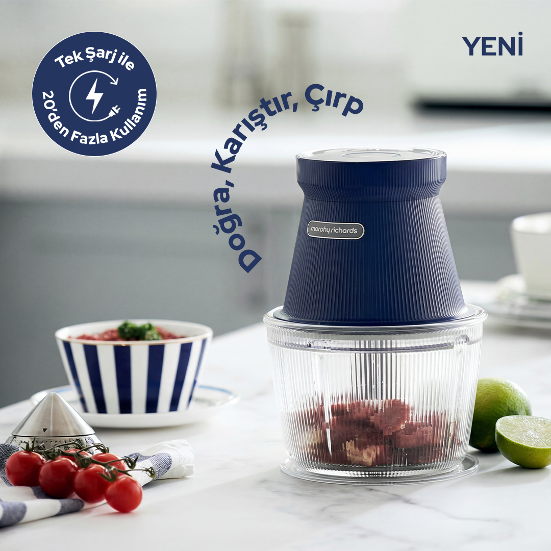 Morphy Richards Kablosuz Mini Rondo & Doğrayıcı - Şarjlı & Çok Amaçlı